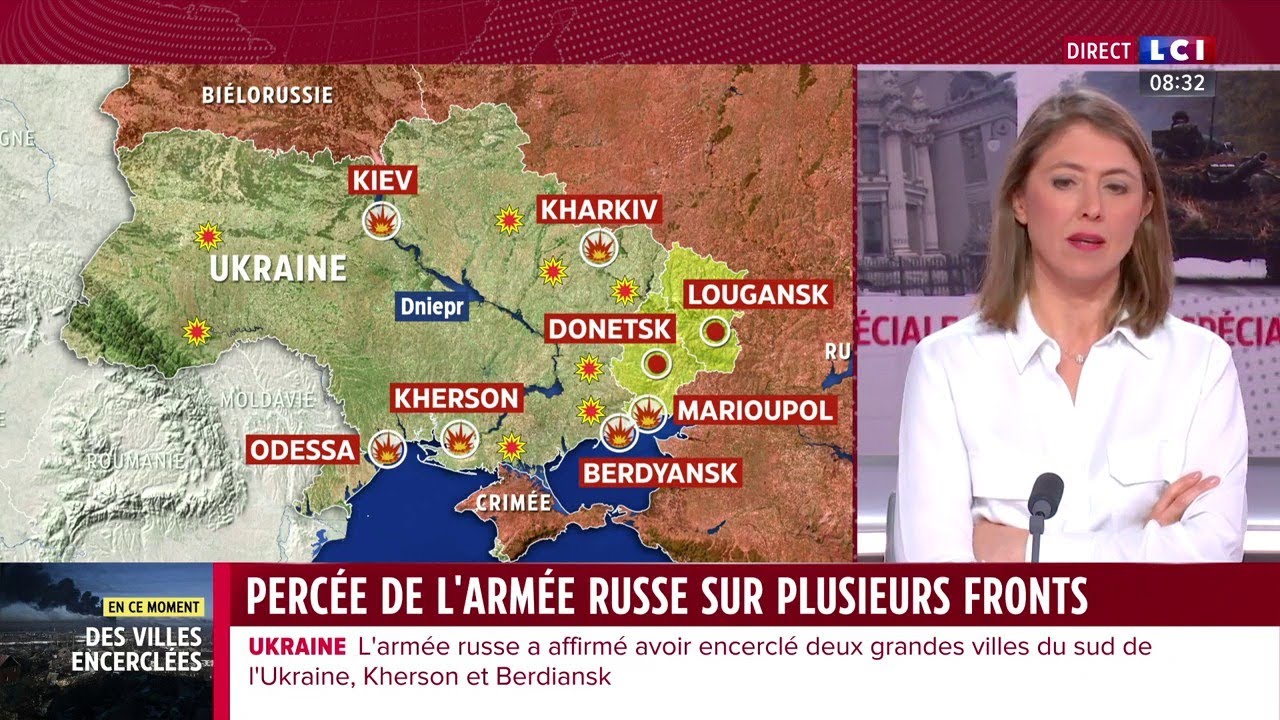 Ukraine : percée de l'armée Russe sur plusieurs fronts