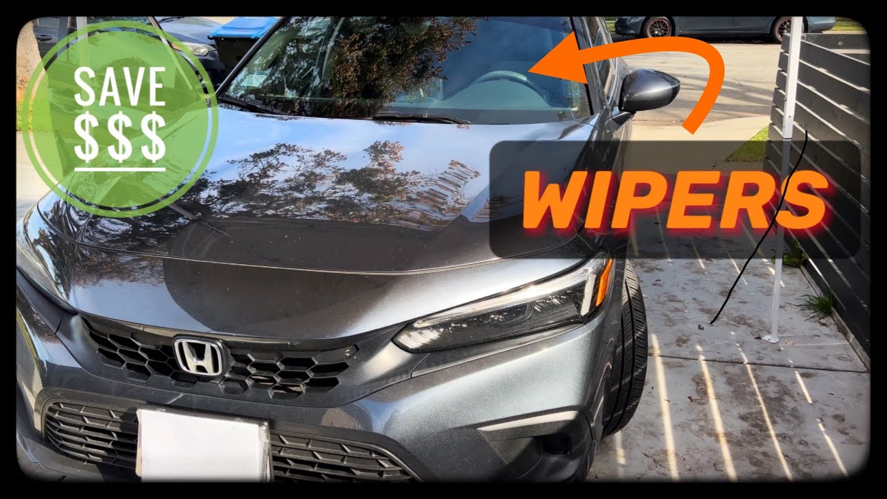 Honda Civic: как заменить передние дворники 2022, 2023, 2024+