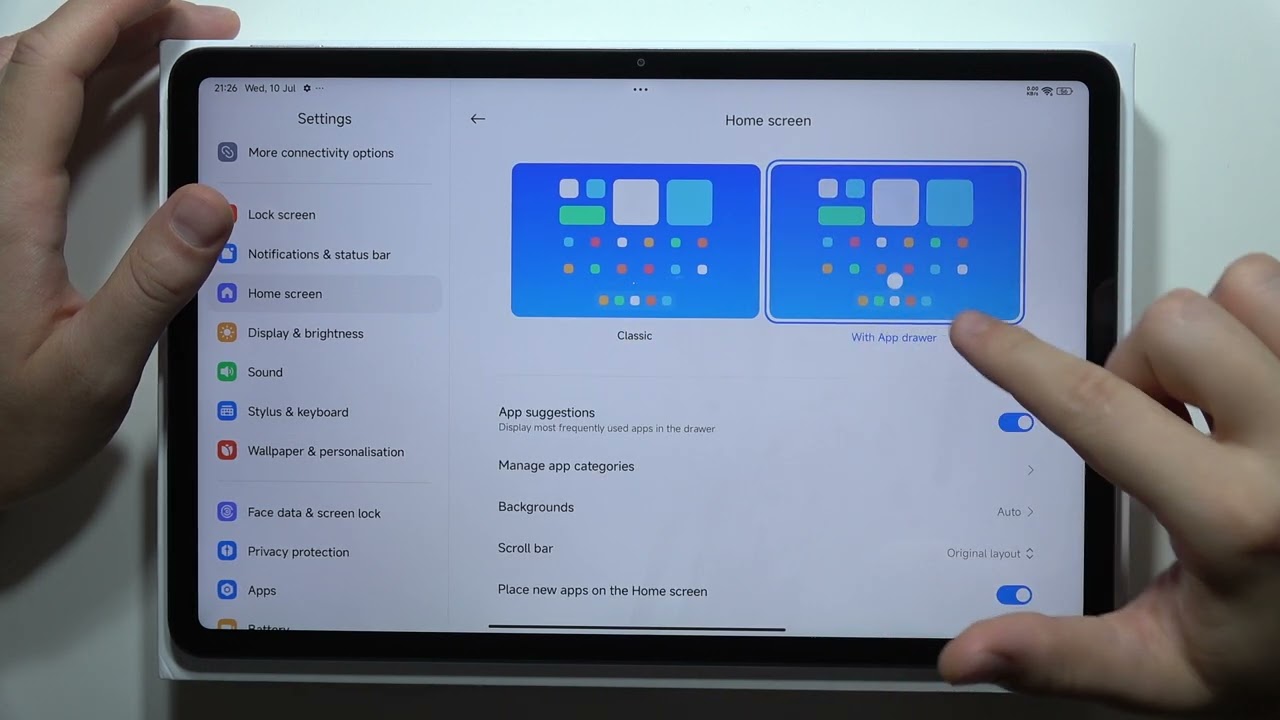 Redmi Pad Pro: How to Enable App Drawer