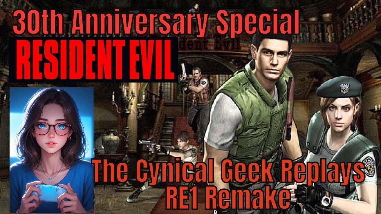 RE 30th Anniversary Streamaganza - Replaying RE1 Remake Chris POV - Mansion Part 1