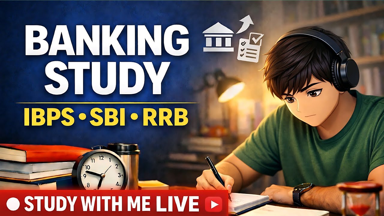 Day 07 | Banking Exam Study With Me LIVE | IBPS SBI RRB #study #exam #shorts #live