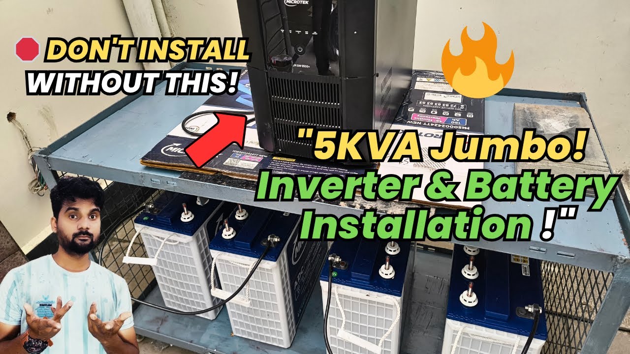 Microtek 5KVA Jumbo Inverter & Battery Installation Guide [FULL TUTORIAL]