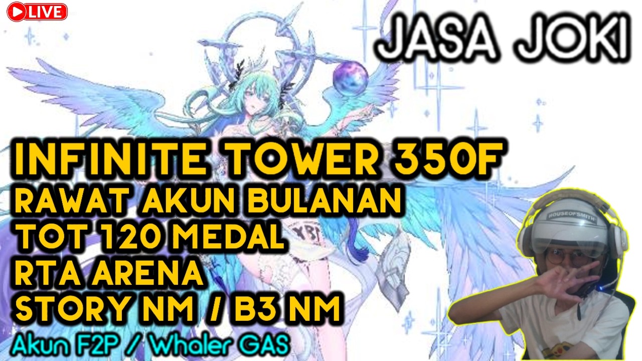 🔴LIVE Reginleif coba Push TOWER 350F | JOKI Seven Knights Re:BIRTH - TopUp? Epictopup.id