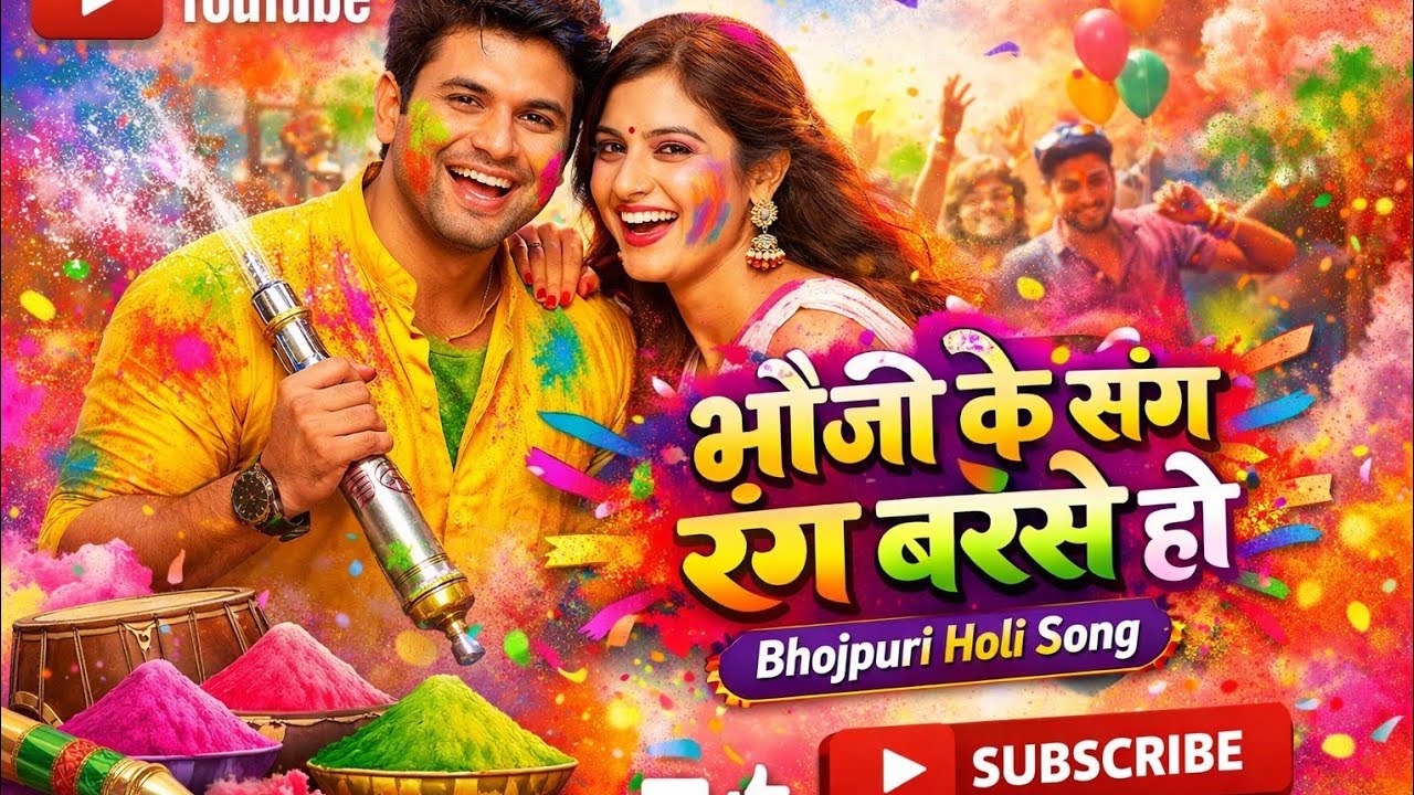 “भौजी के संग रंग बरसे हो” 🌈🎉//bhauji ke sang rang barase ho// New DJ Holi Song | Hindi Holi Gana