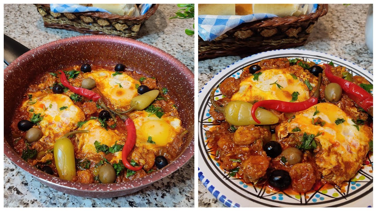 عجة بالكروفات سريعة التحضير بنة لا تقاوم ojja aux crevettes
