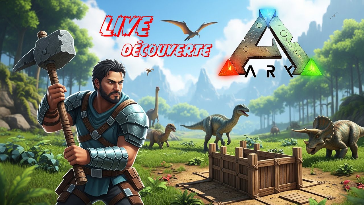 ARK: Survival Evolved - JOUR 2 ! 🦕 Survie & Construction sur une île aux Dinos ! (Live FR)
