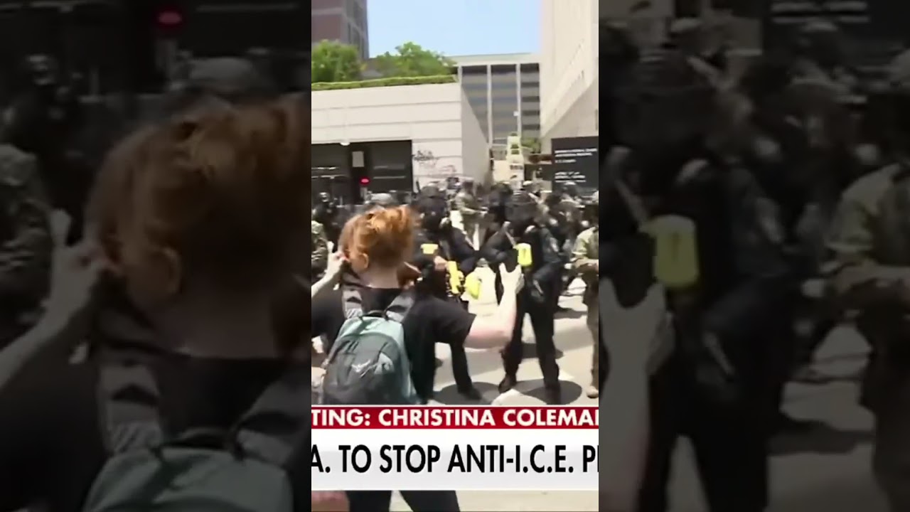 National Guard vs. Protesters: Flashbangs, Shields, and Pepper Spray!