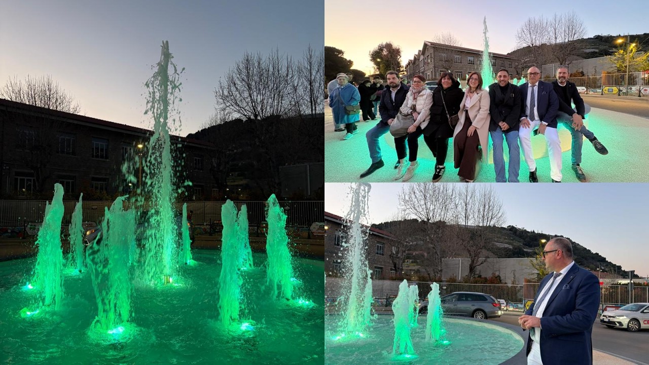 Inaugurata la prima fontana di Vallecrosia