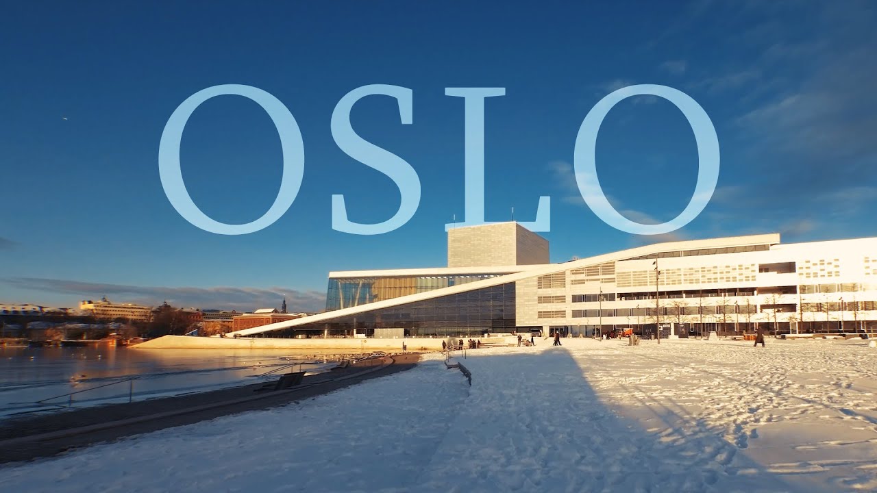 Winter Walk in the Vicinity of Opera House, OSLO NORWAY 🇳🇴 (Nordic Region) | 4K HDR