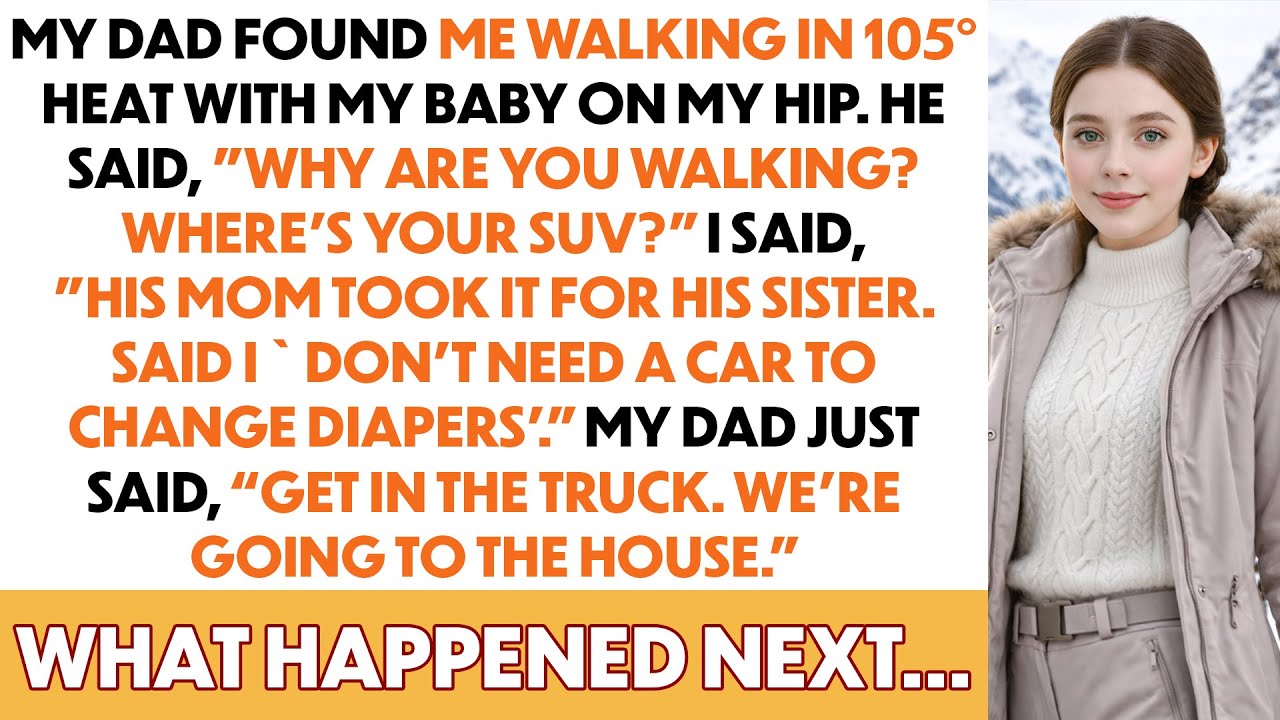 Dad Asked Why Didn't You Drive — I Said My Husband's Mother Took My Car to 'Put Me In My Place'...