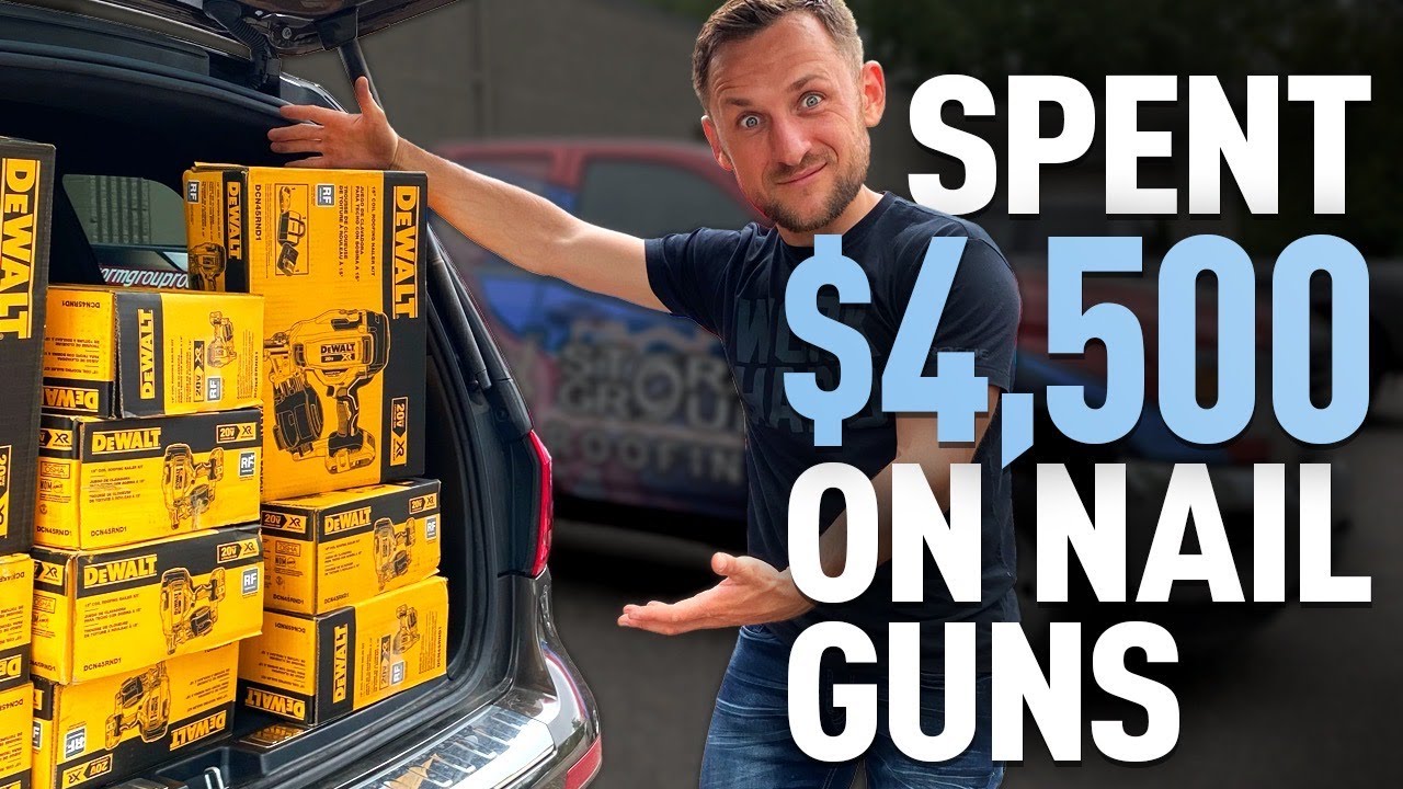 Best Roofing Nail gun? DeWalt 20V Battery Powered Coil Nailer REVIEW | 10 free nail guns
