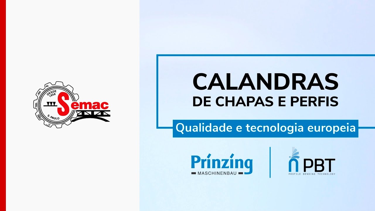 Confira os modelos de calandras com qualidade e tecnologia europeia | Prinzing e PBT.