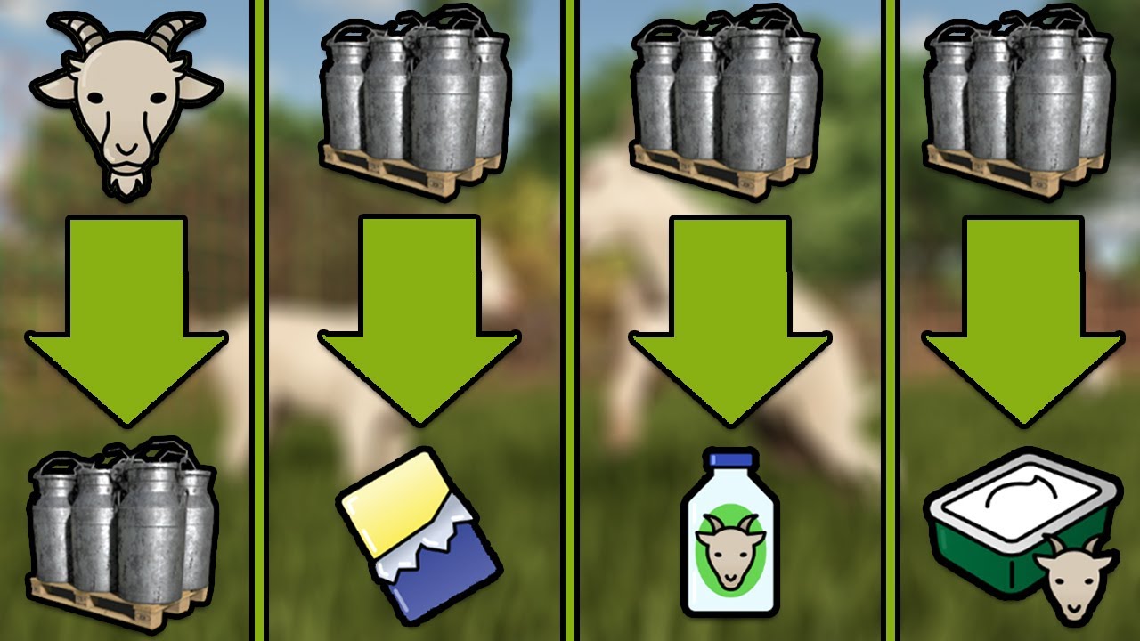 FARMING SIMULATOR 25: KOZIE MLEKO VS MASŁO VS MLEKO W BUTELKACH VS KOZI SER🐐🟢🚜(HODOWLA KÓZ)