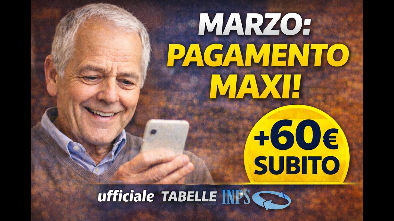 🔴 PENSIONI MARZO: Arrivano DOPPI AUMENTI e Arretrati!  TABELLE INPS e quanto prenderai!
