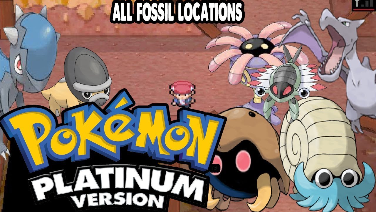 Pokemon Platinum - All Fossil Locations (Sinnoh's Underground)