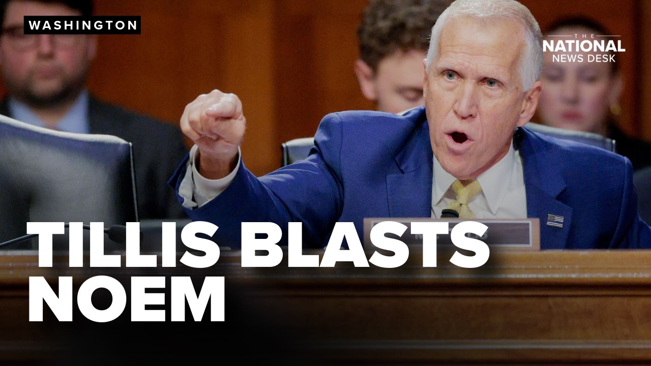 Sen. Thom Tillis calls Kristi Noem’s leadership a “DISASTER” at Senate hearing