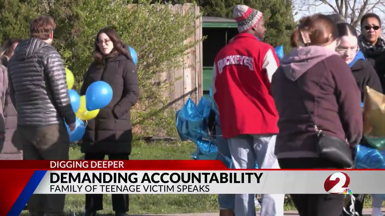 Family of slain Dunbar student address media