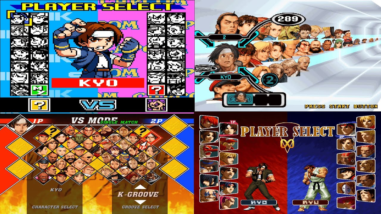 Capcom vs. SNK/SNK vs. Capcom: Evolution of Select Screen(Final Versions)
