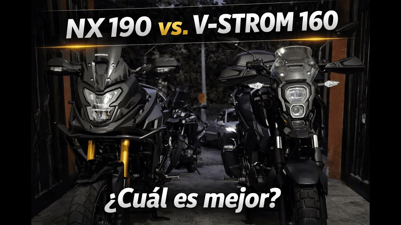 ¿Honda o Suzuki? NX 190 2.0 vs V-Strom 160 | ¿Cuál prefieres?