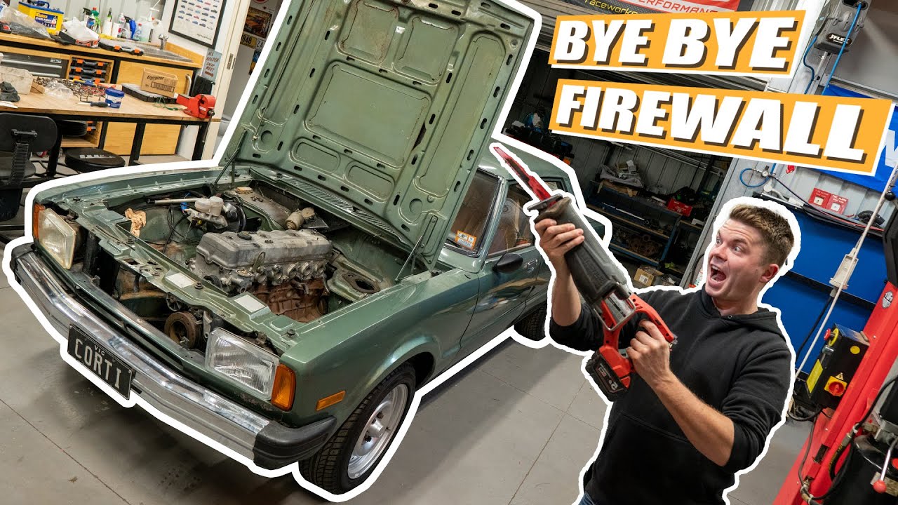 TURBO Cortina Build - Part 4 - NO TURNING BACK NOW!! Making Room For The Engine