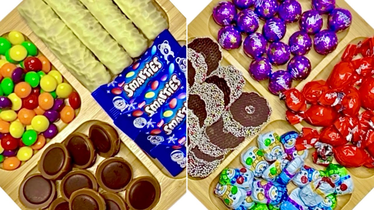 🎧✨ ASMR ✨🎧 Filling platter with colorful sweets | relaxing brain massage 