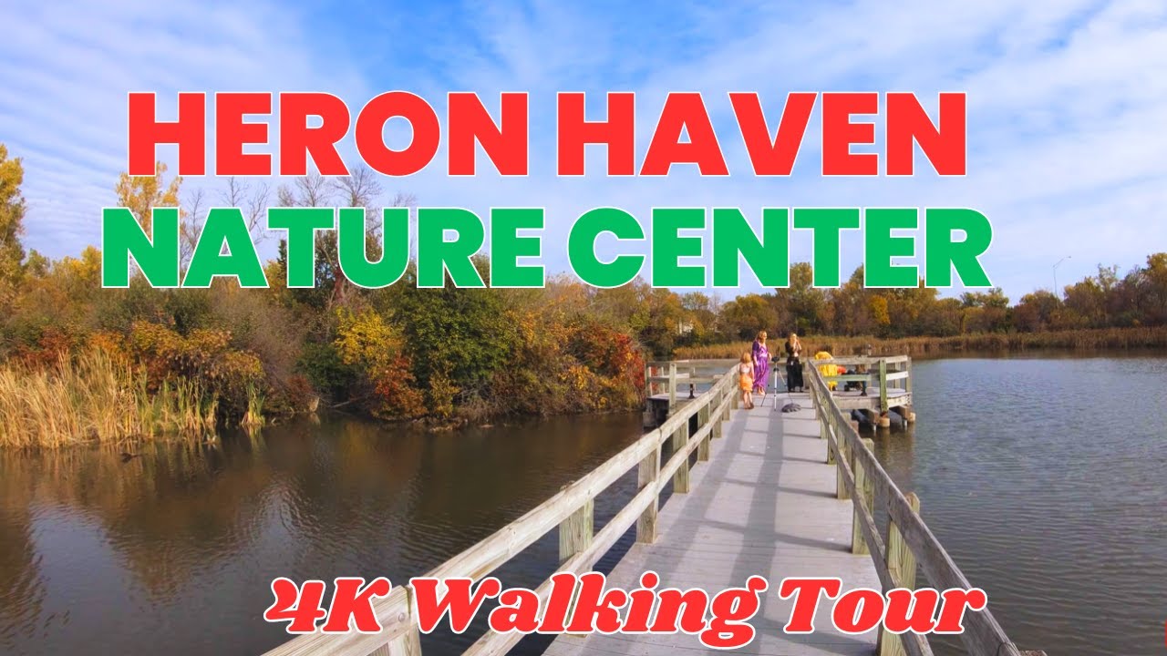 Heron Haven Nature Center | 4K Walking Tour | Omaha, Nebraska, USA | 2024