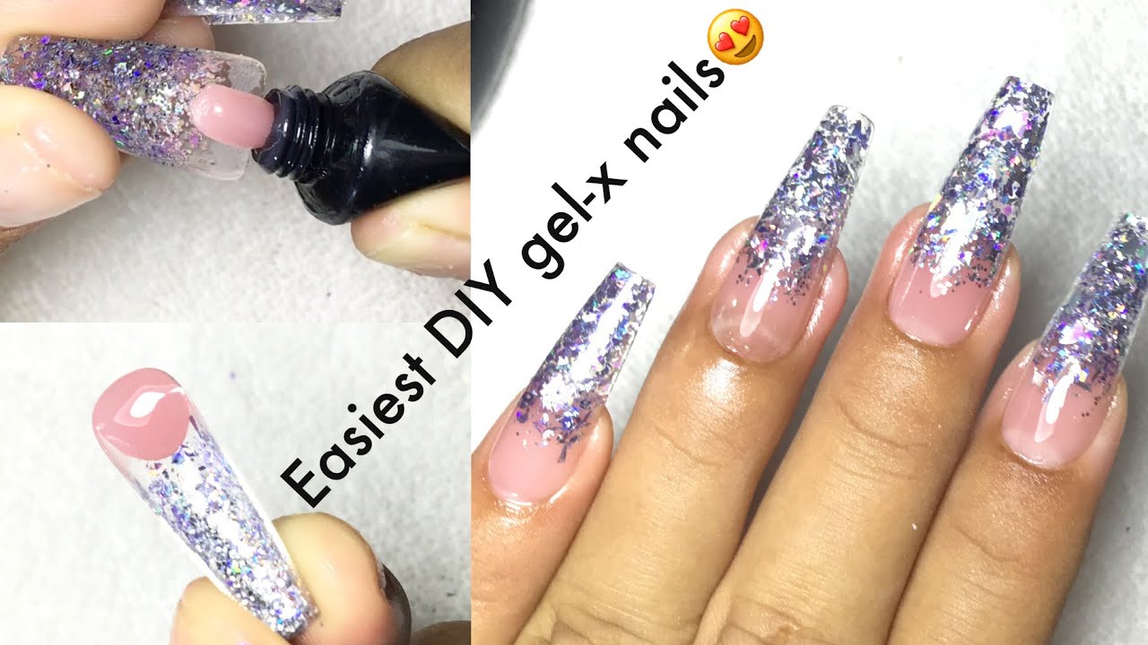 EASIEST DIY APRES GEL-X  DUPE Nails •| using Polygel|•
