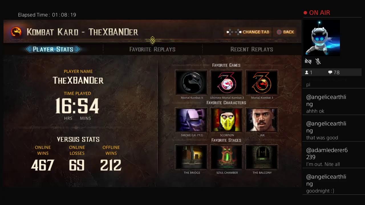 TheXBANDer's Live PS4 Broadcast 11-17-25 UMK3 online matches MK Legacy Kollection