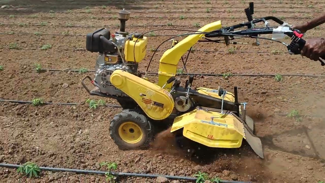 Kisankraft /KK-IC-350d / Back rotary power weeder/ diesel/ 6hp