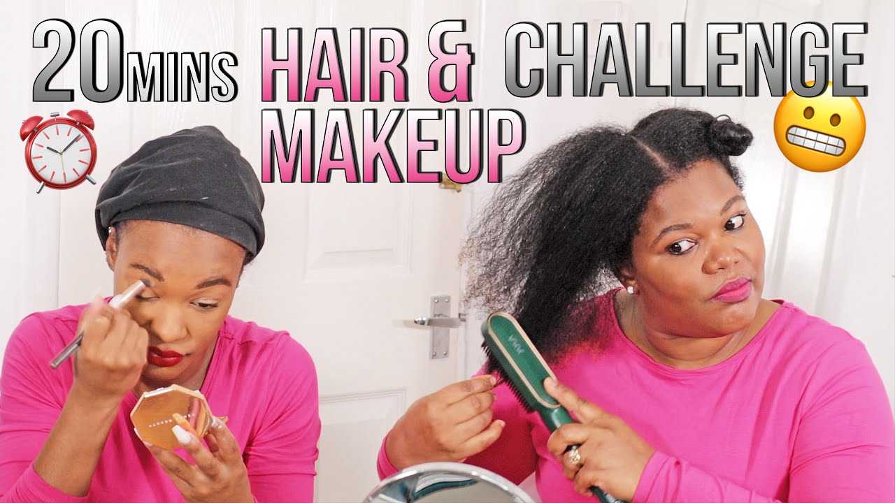 MOTHER VS DAUGHTER 20 MINUTES HAIR AND MAKEUP CHALLENGE ♡ @Tashika Bailey