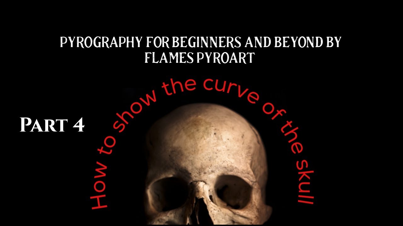 Pyrography for beginners, The skull series Part 4. Starting to create the dome of the skull
