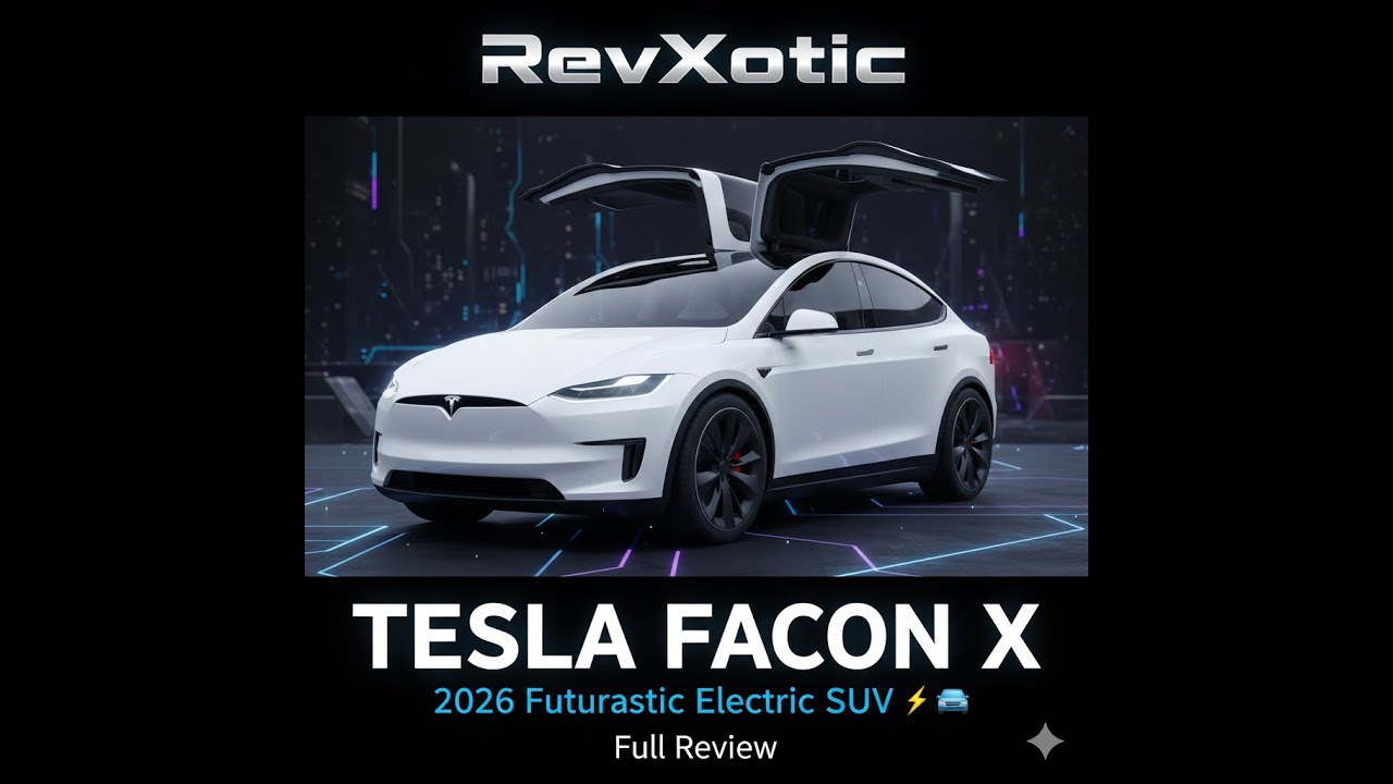 2026 Tesla Falcon X &ndash; White Color | Futuristic Electric SUV Full Review ⚡🚙 | RevXotic