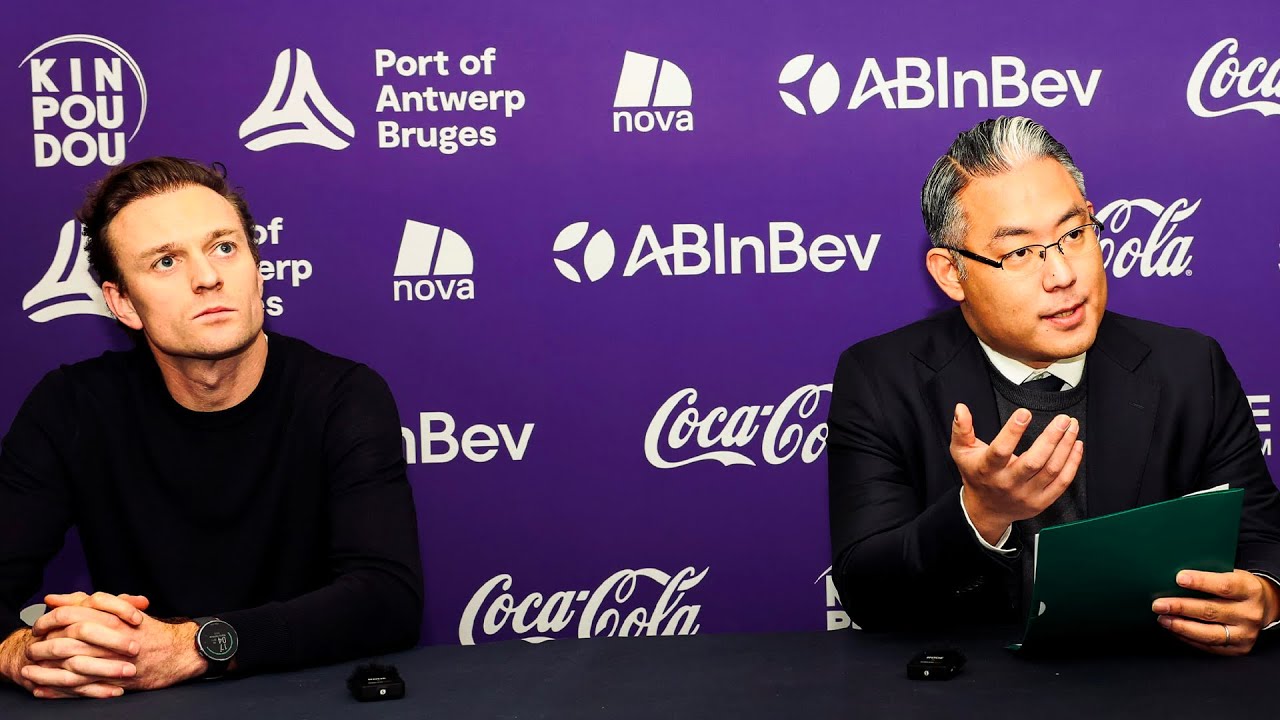 Persconferentie met Yuji Maruyama (CFO, KINPOUDOU Holdings, Inc.) en Steve Nuyts (CEO Beerschot).