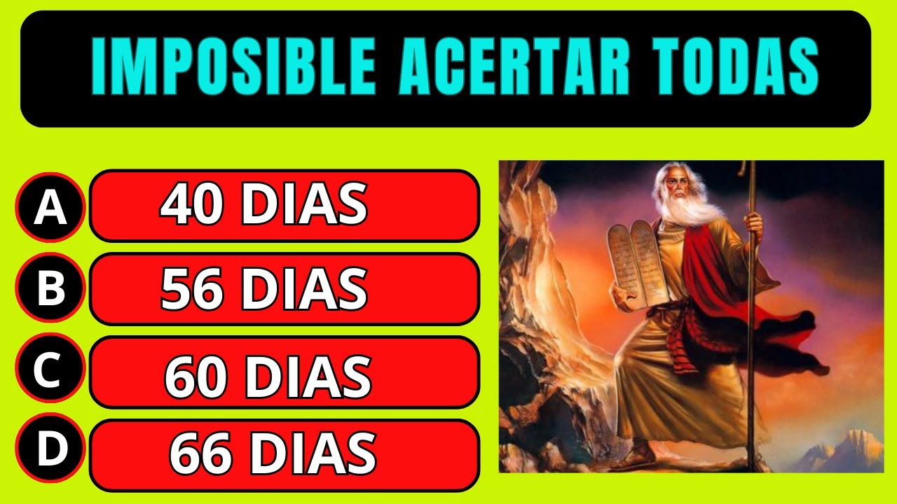 16 PREGUNTAS  DE LA BIBLIA SOBRE EL LIBRO DE LEVITICOS/ Reto Biblico Divertido
