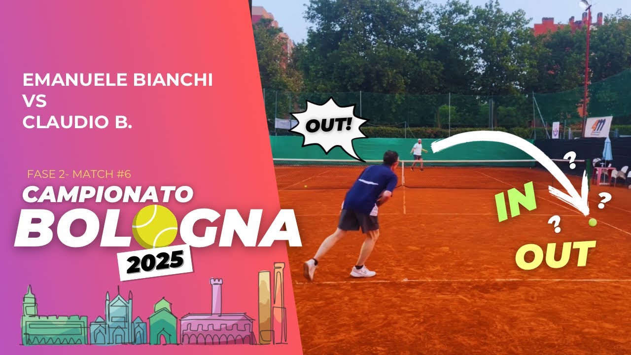 IN o OUT?! CHIAMATA DUBBIA! Campionato Bologna - Tennis Highlights