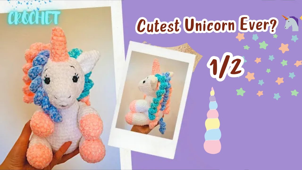 Crochet Unicorn Amigurumi – Step-by-Step Tutorial for Beginners 🦄