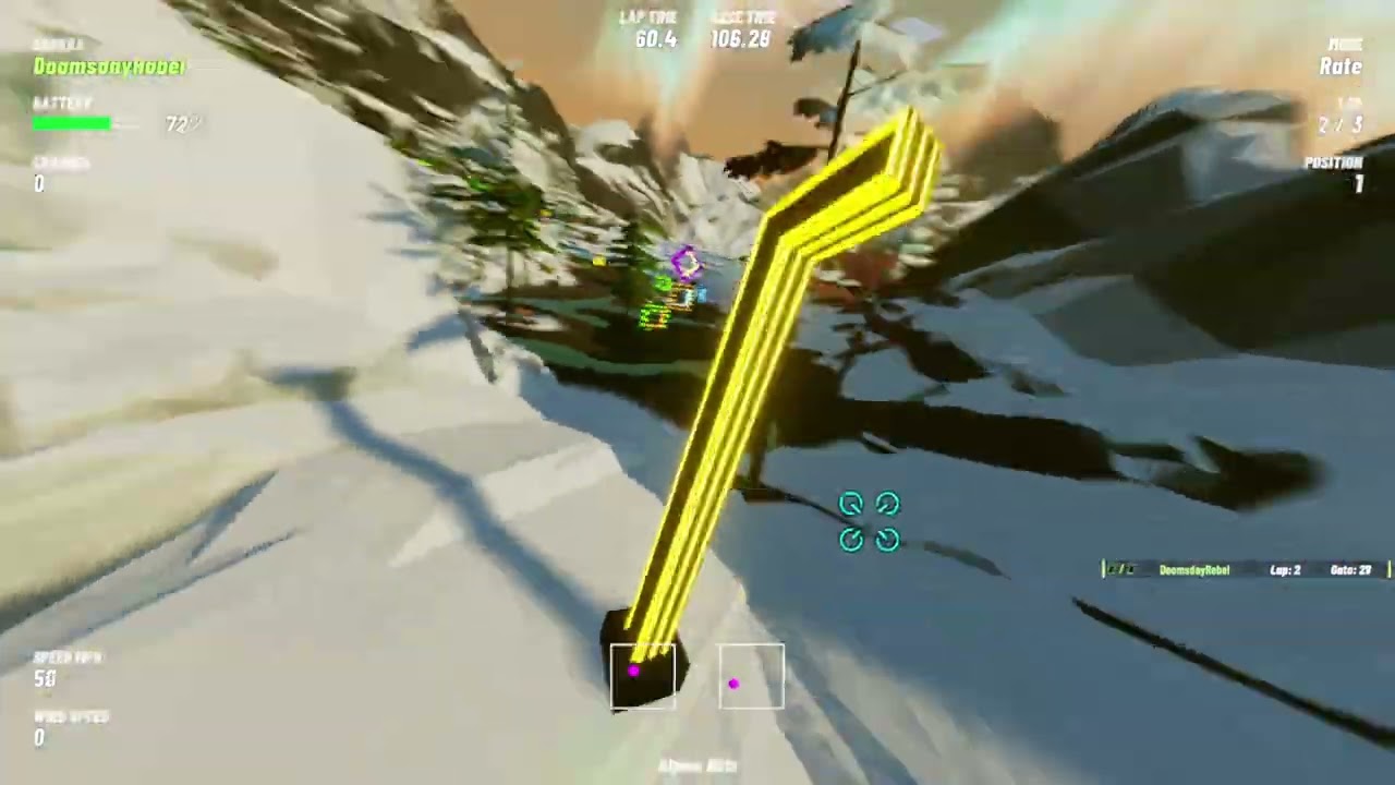 Velocidrone Map - Alpine Lake - Track Alpine Blitz