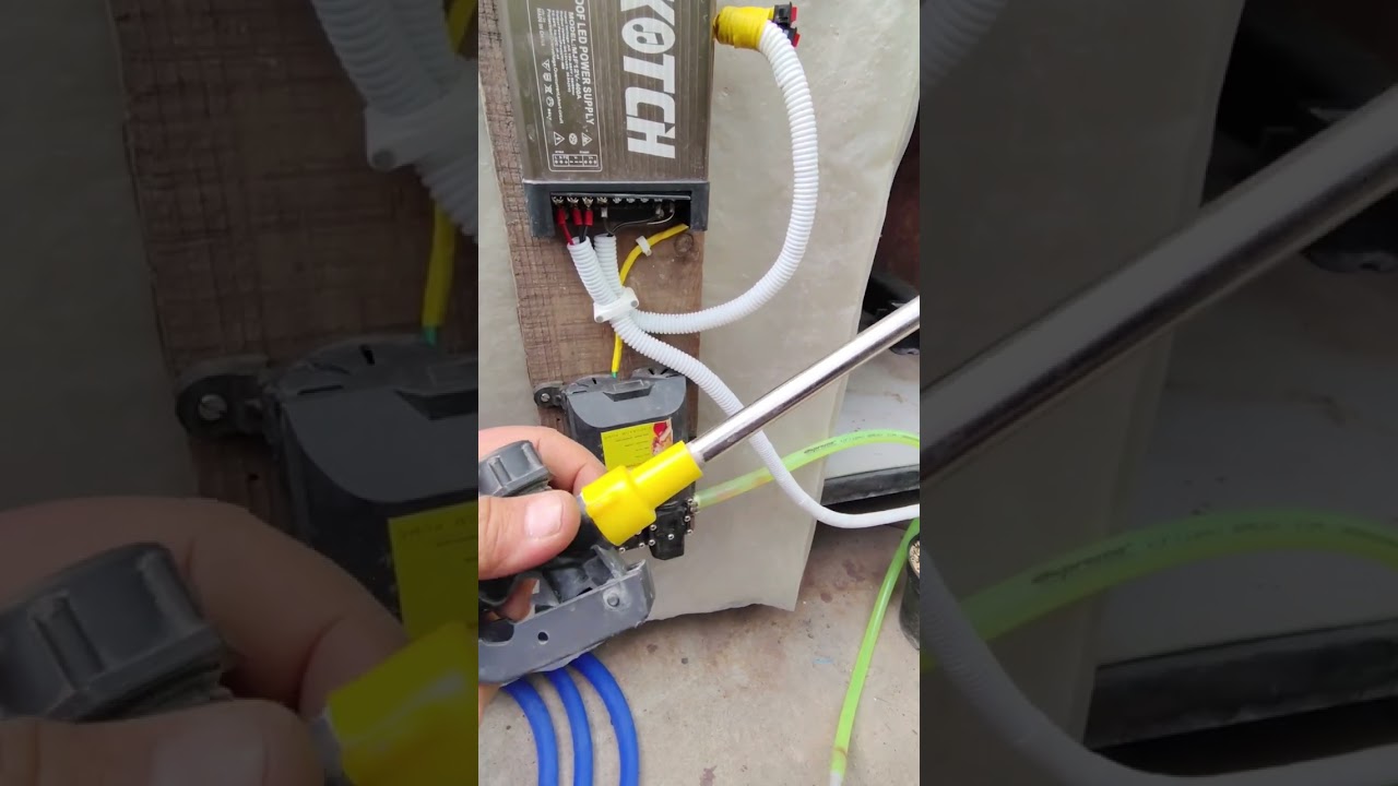 Spray pump setup..