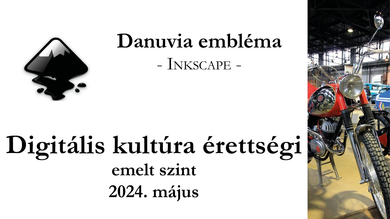 Danuvia embléma - 2024. május  emelt szintű digitális kultúra érettségi: grafika
