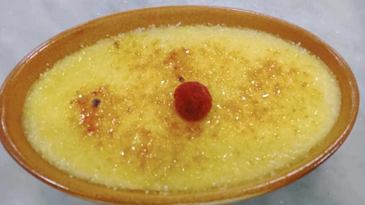طريقة تحضير كريم بروليه الفرنسي Crème Brûlée