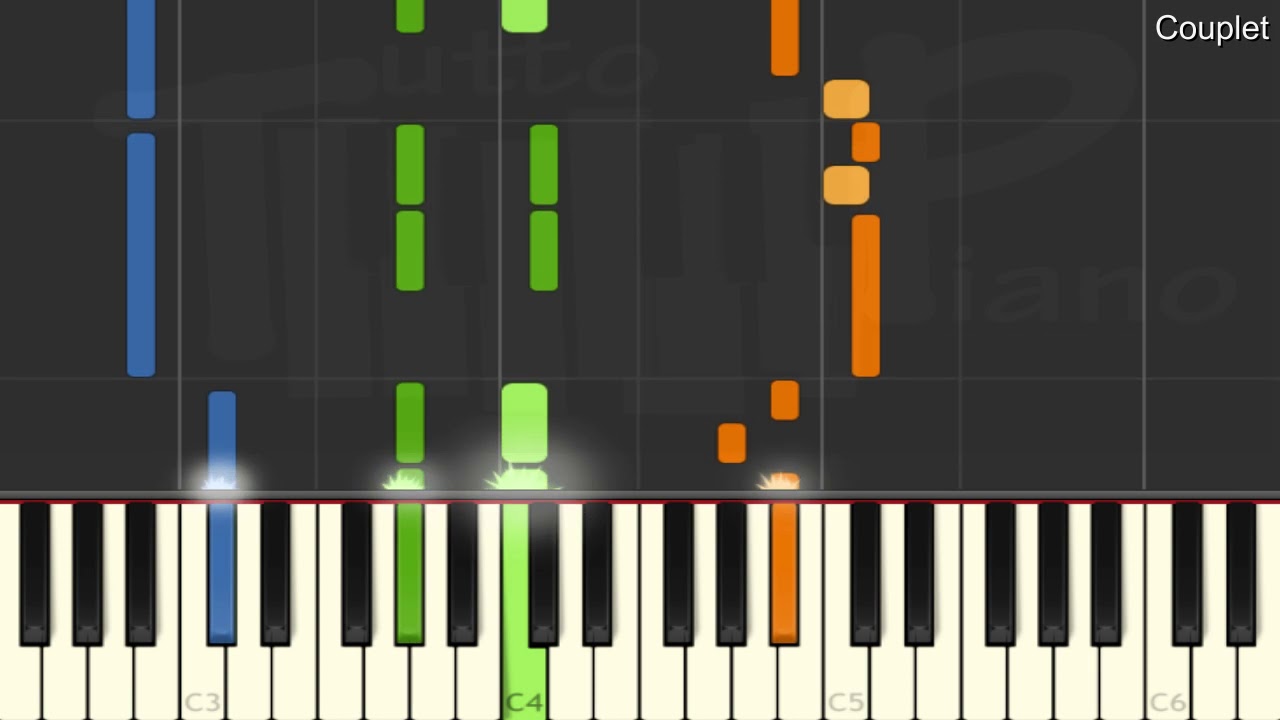 Camille Lellouche -  Ne me jugez pas (piano facile)