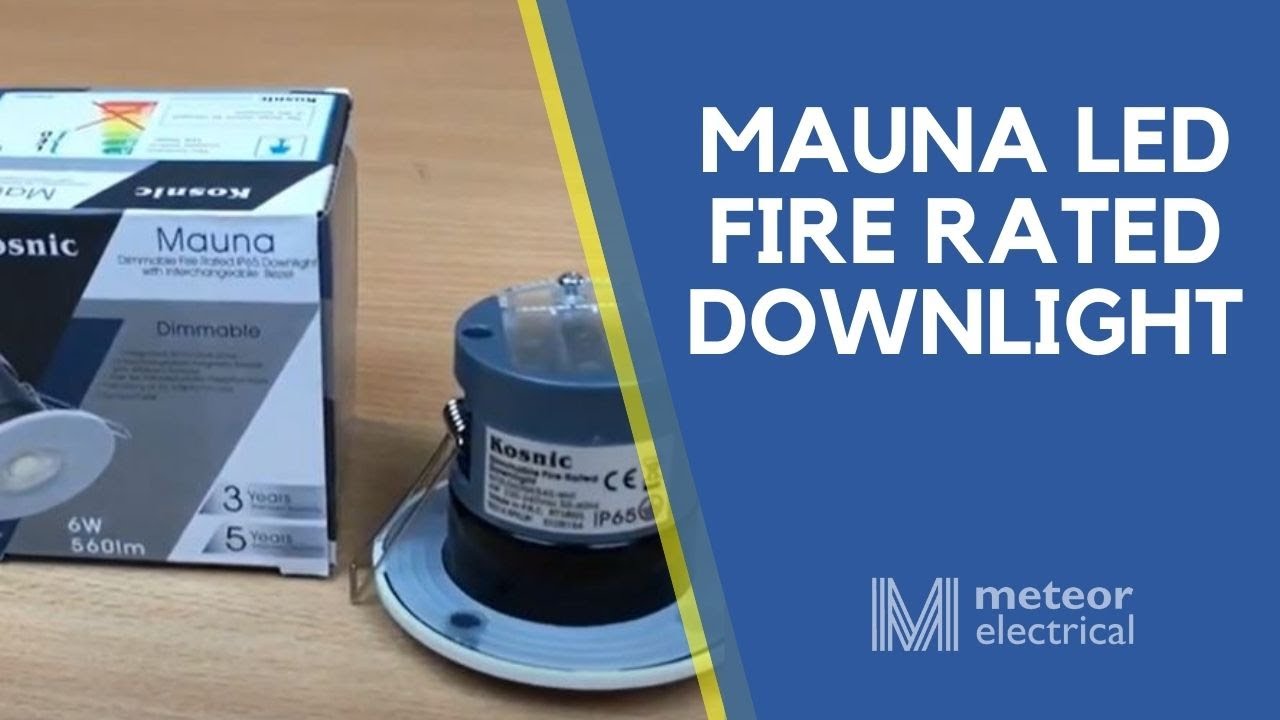 Kosnic Mauna LED firerated Downlight | Outdoor Downlights | Kitchen Downlights | Bathroom Downlights