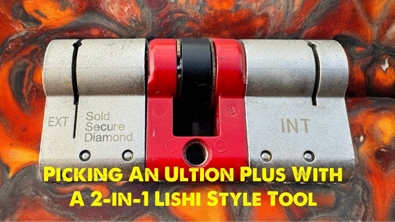 Ultion Plus found in a shop door opened with a Lishi Style 2-in-1 lock pick