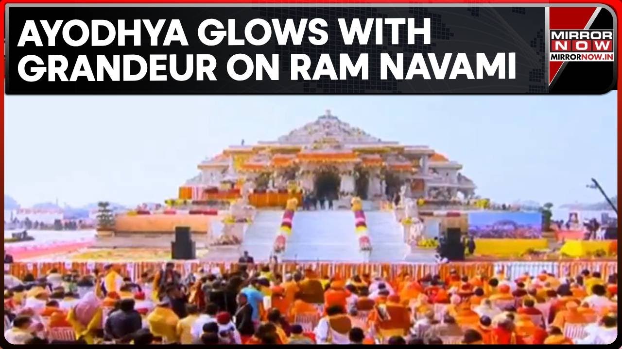 Ayodhya Glows On Ram Navami; Floral Decor, 24-Hour Kirtan Draw Lakhs At Ram Janmabhoomi | Watch