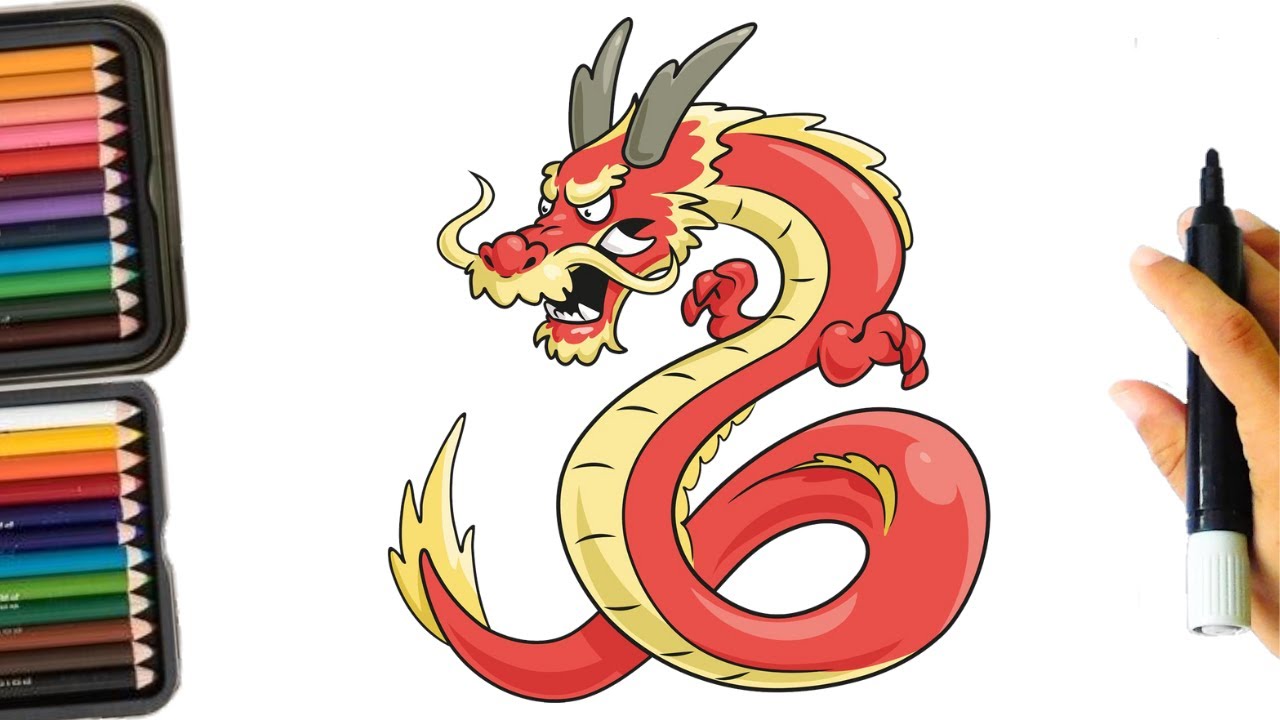 How to Draw a Chinese Dragon 🐉 | Traditional Dragon Drawing for Beginners