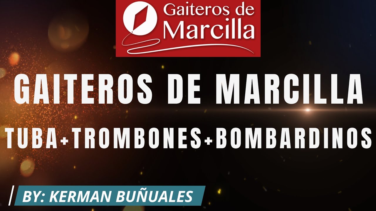 GAITEROS, TUBA, TROMBONES Y BOMBARDINOS DE MARCILLA EN CAPARROSO 05/07/2024