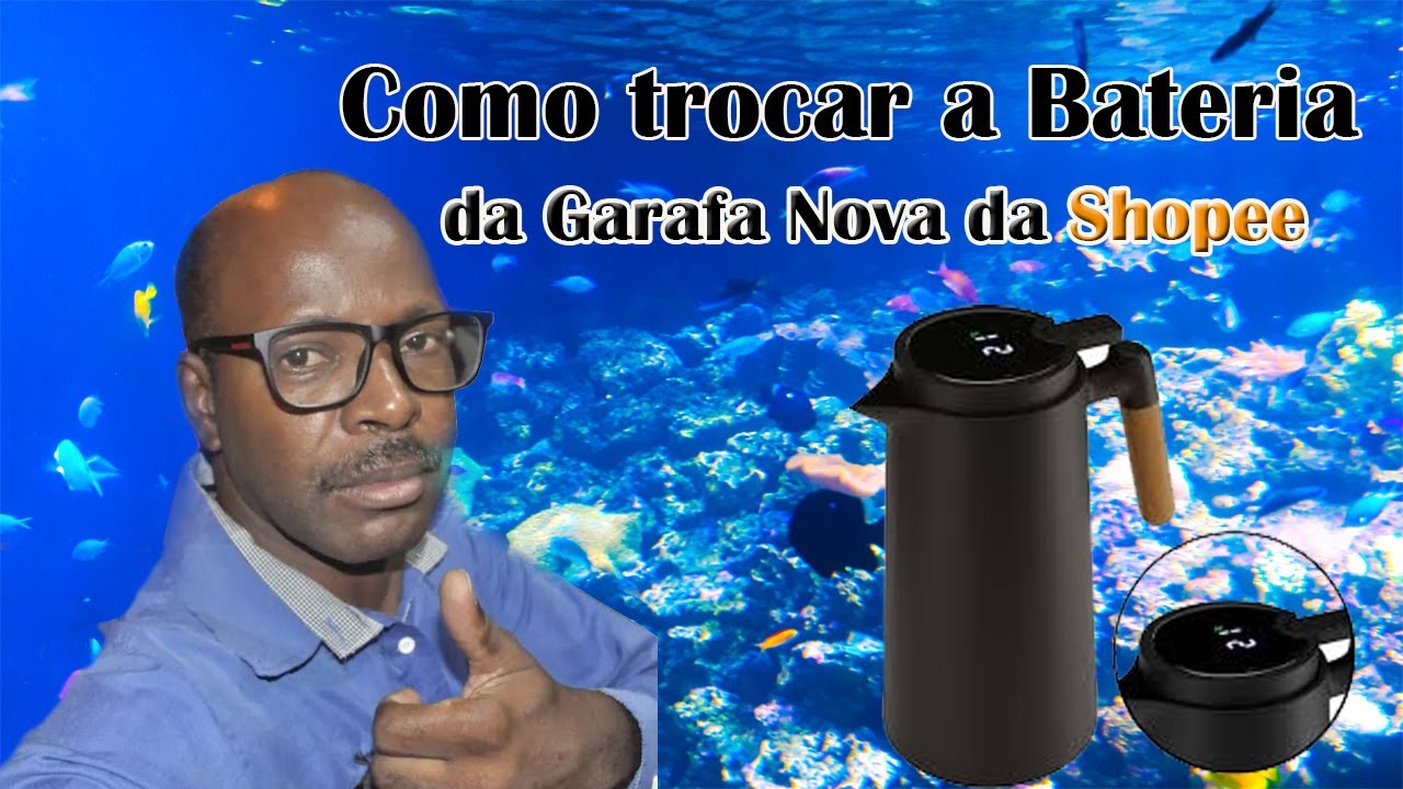 Como Trocar a Bateria da Garrafa Termica da Shopee #shopee #garrafatérmica 