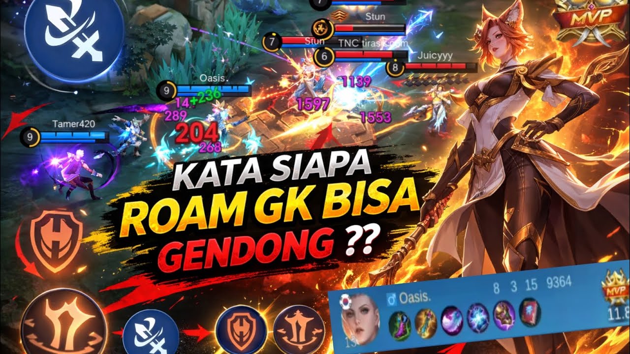 GENDONG DISOLO RANK PAKE HERO ROAM - MOBILE LEGENDS #mobilelegends #gameplaymlbb