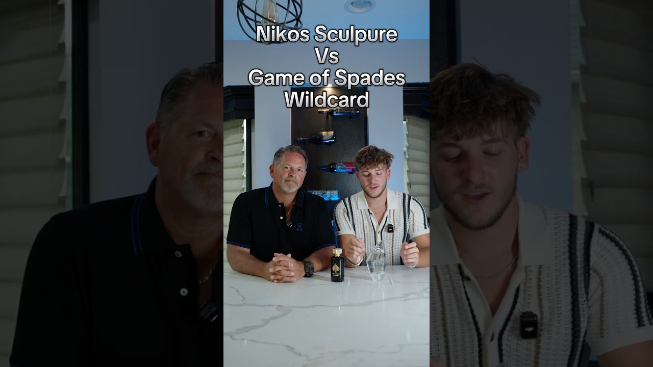 Dad decides Game of Spades Wildcard Vs Nikos Sculpture. #fragrance #cologne #parfum #perfume