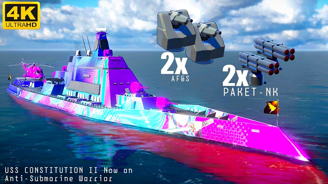 USS Constitution II - 🔥PRO Destroyer Strategy Vs Submarines - Modern Warships!